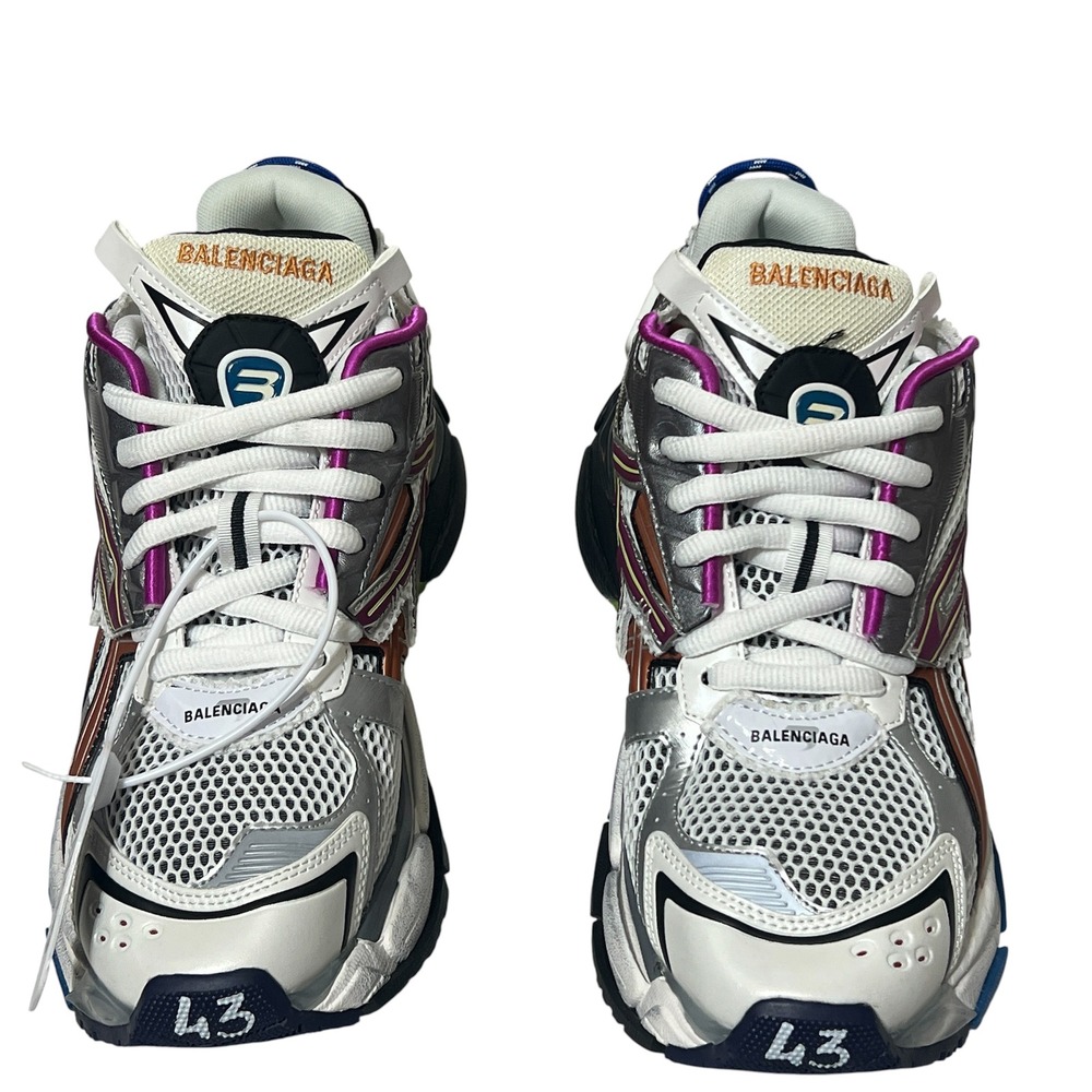 Balenciaga Runner Multi-Color Silver Purple Sneakers 677403 Mens Size 43 US 10 - Picture 5 of 15